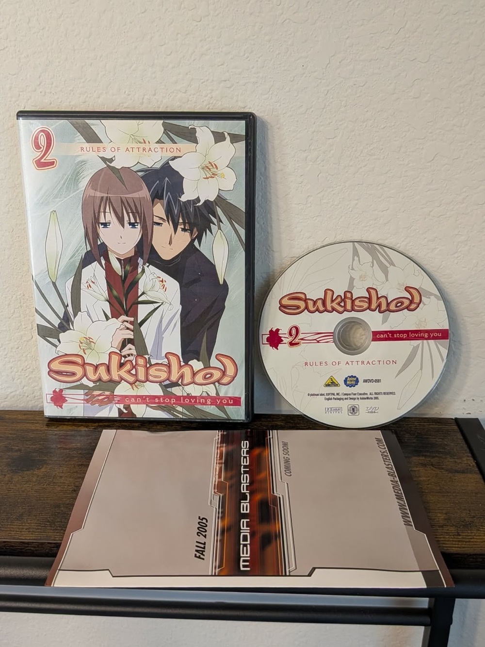 Sukisho! Volume 2: Rules of Attraction DVD 2005. Preowned.